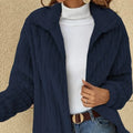 Autumn Winter Women Warm Furry Jacket New Fashion Patchwork Lapel Overcoat Female New Elegant Casual Communte Holiday Outerwears-belleandkai.com