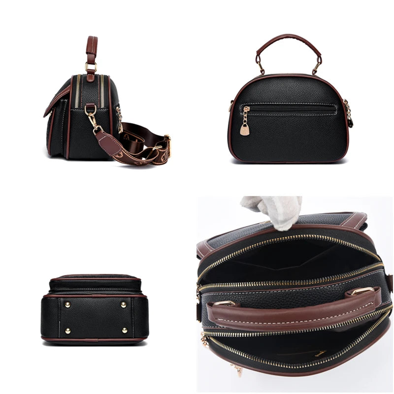 2024 new online celebrity Korean version of portable diagonal women's bag women fashion shoulder small round bag bags-belleandkai.com
