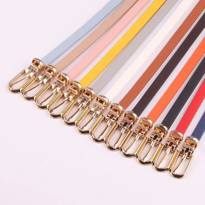Stretch  Belt Women Fashion Waist Belt Thin Buckle Waistband for Fashion Ladies Belt Dress Apparel Accessories New Style 2023-belleandkai.com