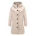 Fahsyee Raincoat Women, Rain Jacket Waterproof Raincoat Hooded Windbreaker Outdoor Long Active-belleandkai.com