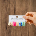 60pcs Korean Version Simple Acrylic Earring Set for Women's Fashion, Colorful and Versatile Earrings and Earrings-belleandkai.com