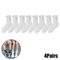 Magnetic Socks with Hands Women Men Fashion Black White Funny Cute Cartoon Eyes Couple Mid-tube Socks for Gifts-belleandkai.com