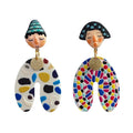 Top Sale Fashion Colourful Dangle Earrings for Women Accessories Stud Earring Y2K Pendientes New In Resin Earings-belleandkai.com