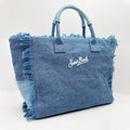 Saint Barthes European and American New Women's Large Capacity Leisure Travel Cowboy Blue Handmade Tassel Handbag-belleandkai.com
