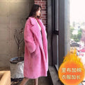 Casual Loose Autumn Women Jacket Winter Teddy Coat Woman Faux Fur Coat Female Plush Thick Warm Fleece Long Jacket Oversized-belleandkai.com