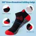 6-96 Pairs Unisex Color-Coordinated Quick-Dry & Sweat-Absorbent Running/Casual Sports Socks Low-Top Breathable 36-42-belleandkai.com