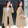 Women's Spring And Autumn New Jackets Korean Version Slim Fit Single Breasted Waist Shrinking Female Cape Coat Wind Breake Tunic-belleandkai.com