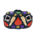 WHTUOHENLarge Silver Stones Wedding Dress Purses Women Bridal Crystal Handbags Rhinestone Party Prom Evening Clutches Minaudiere-belleandkai.com