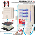 Magnetic buckle Leather Case for OPPO Realme C63 Wallet RFID BLOCKING Flip Cover Women Girls Simple Capa Fundas Coque-belleandkai.com