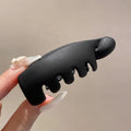 Colourful High Ponytail Banana Hair Clip Women's Back of the Head Shark Scratch Clip Fashion Simple Versatile Hair Accessories-belleandkai.com