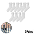 Magnetic Socks with Hands Women Men Fashion Black White Funny Cute Cartoon Eyes Couple Mid-tube Socks for Gifts-belleandkai.com