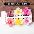 6Pcs Fashion Colorful Transparent Flower Small Hair Claw Clips clamp Hairpin Barrette for Thick Thin Hair Accessories for Women-belleandkai.com