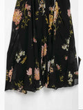 European style new women's fashion versatile temperament suspender print sleeveless v-neck long dress-belleandkai.com