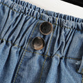 High Waist Wide Leg Loose Denim Shorts Women 2024 Summer New Arrivals Half Length Blue Color Jeans Shorts Korean Casual Jeans-belleandkai.com